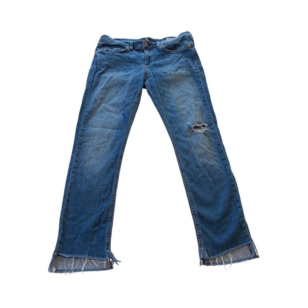 Rag & Bone Sunset Distressed Fray Hem Skinny Jeans Size 29